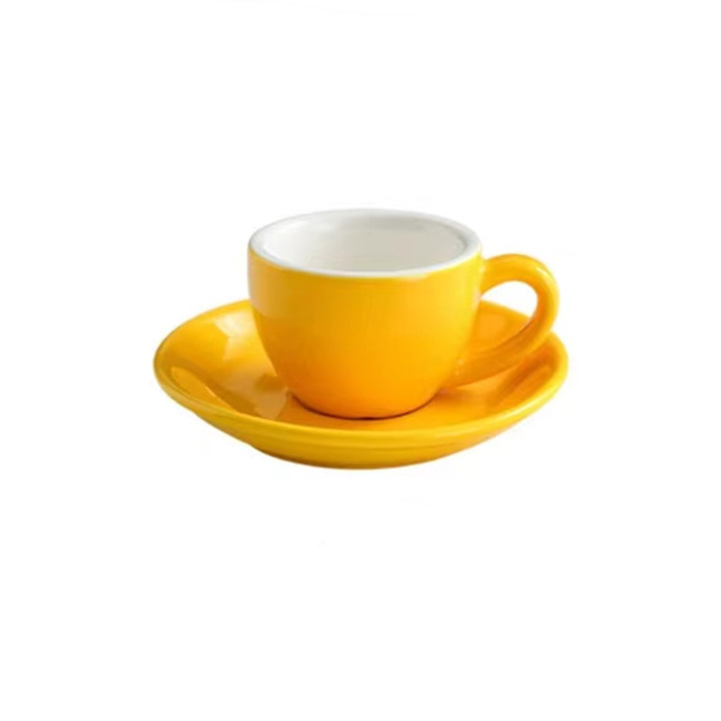 Espressotasse mit Untertasse · Porzellan, 75 ml