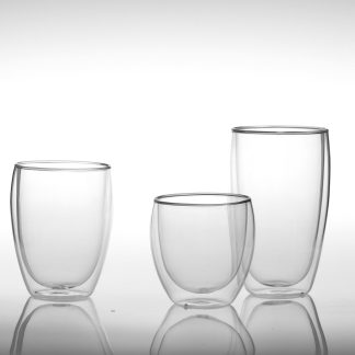 Doppelwandiger Kaffeebecher · Borosilikatglas